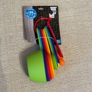 Multicolor Measuring Cups and Spoons Set